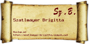 Szatlmayer Brigitta névjegykártya